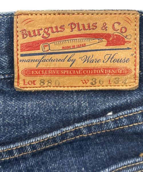 BURGUS PLUS（バーガスプラス）BURGUS PLUS (バーガスプラス) WAREHOUSE (ウエアハウス) BURGUS PLUS　WAREHOUSE　880　ヴィンテージスリムジーンズ インディゴ サイズ:36の古着・服飾アイテム