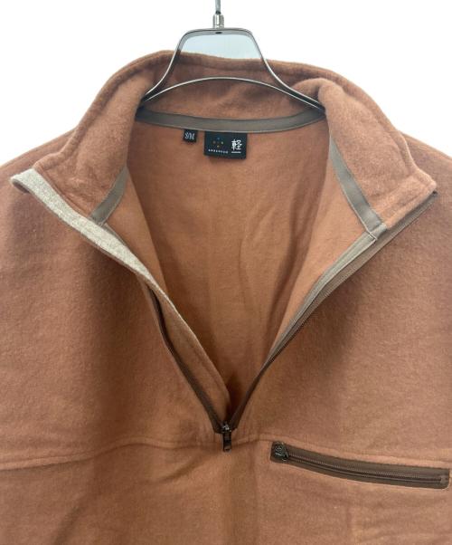 axesquin（アクシーズクイン）AXESQUIN Moonlightgear (ムーンライトギア) AXESQUIN 　Moonlightgear 　WOOL FLEECE PULLOVER 軽Edition　トレッキングウェア(フリース) ブラウン サイズ:S/Mの古着・服飾アイテム