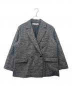 journal standard luxeジャーナルスタンダード ラックス）の古着「JOURNAL STANDARD LUXE　ダブルウールジャケット」｜グレー