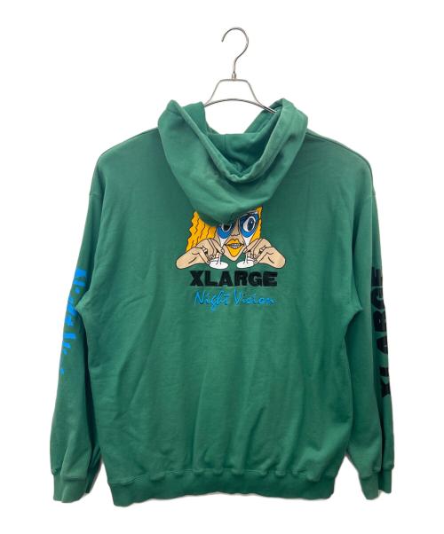 X-LARGE（エクストララージ）X-LARGE (エクストララージ) パーカー グリーン サイズ:XLの古着・服飾アイテム