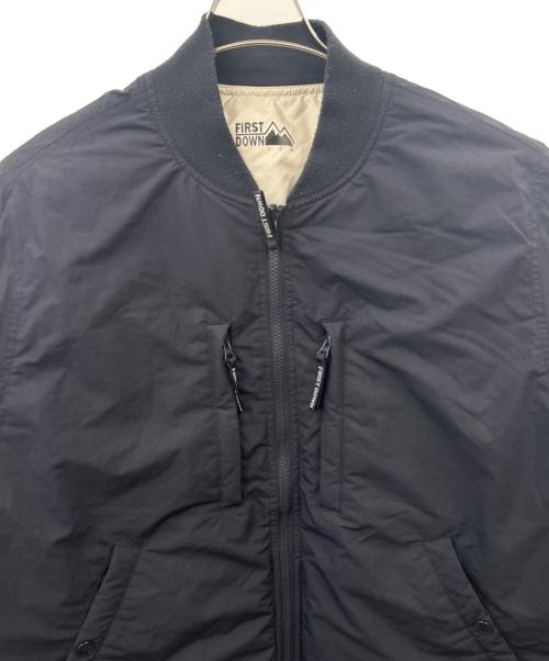 FIRST DOWN（ファーストダウン）FIRST DOWN (ファーストダウン) FIRST DOWN　リバーシブルダウンジャケット ブラック サイズ:Ｍの古着・服飾アイテム