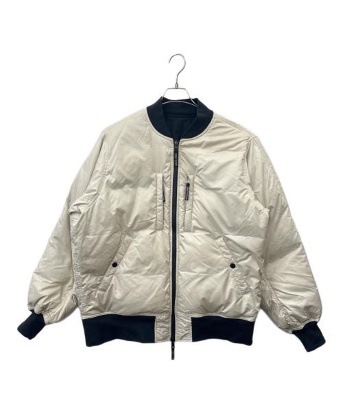 FIRST DOWN（ファーストダウン）FIRST DOWN (ファーストダウン) FIRST DOWN　リバーシブルダウンジャケット ブラック サイズ:Ｍの古着・服飾アイテム