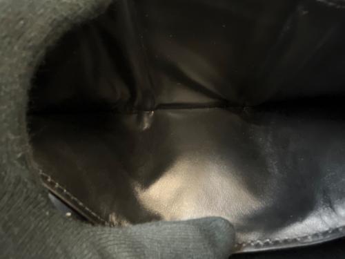 BOTTEGA VENETA（ボッテガベネタ）BOTTEGA VENETA (ボッテガベネタ) BOTTEGA VENETA 　3つ折りイントレチャートコンパクトウォレット ブラックの古着・服飾アイテム
