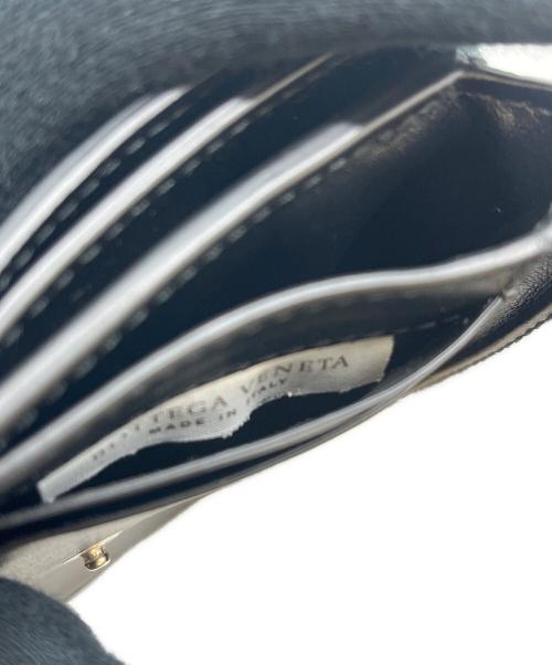BOTTEGA VENETA（ボッテガベネタ）BOTTEGA VENETA (ボッテガベネタ) BOTTEGA VENETA 　3つ折りイントレチャートコンパクトウォレット ブラックの古着・服飾アイテム