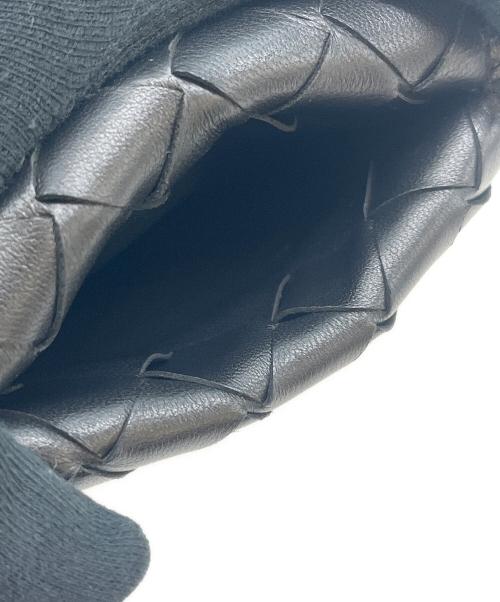 BOTTEGA VENETA（ボッテガベネタ）BOTTEGA VENETA (ボッテガベネタ) BOTTEGA VENETA 　3つ折りイントレチャートコンパクトウォレット ブラックの古着・服飾アイテム