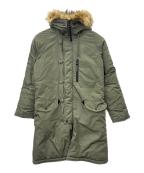 ALPHA INDUSTRIES×SENSE OF PLACEアルファインダストリーズ×センスオブプレイス）の古着「ALPHA INDUSTRIES　SENSE OF PLACE　モッズコート」｜グリーン