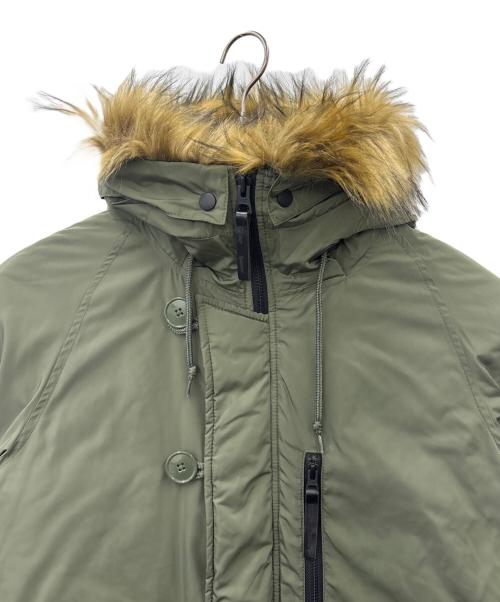 ALPHA INDUSTRIES（アルファインダストリーズ）ALPHA INDUSTRIES (アルファインダストリーズ) SENSE OF PLACE (センスオブプレイス) ALPHA INDUSTRIES　SENSE OF PLACE　モッズコート グリーン サイズ:MEDIUMの古着・服飾アイテム