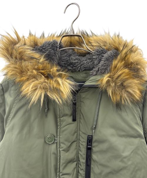 ALPHA INDUSTRIES（アルファインダストリーズ）ALPHA INDUSTRIES (アルファインダストリーズ) SENSE OF PLACE (センスオブプレイス) ALPHA INDUSTRIES　SENSE OF PLACE　モッズコート グリーン サイズ:MEDIUMの古着・服飾アイテム