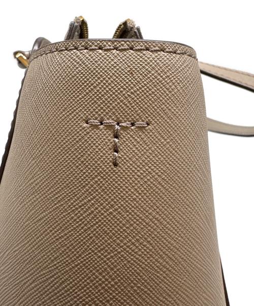 TORY BURCH（トリーバーチ）TORY BURCH (トリーバーチ) TORY BURCH 　2WAYバッグ ベージュの古着・服飾アイテム