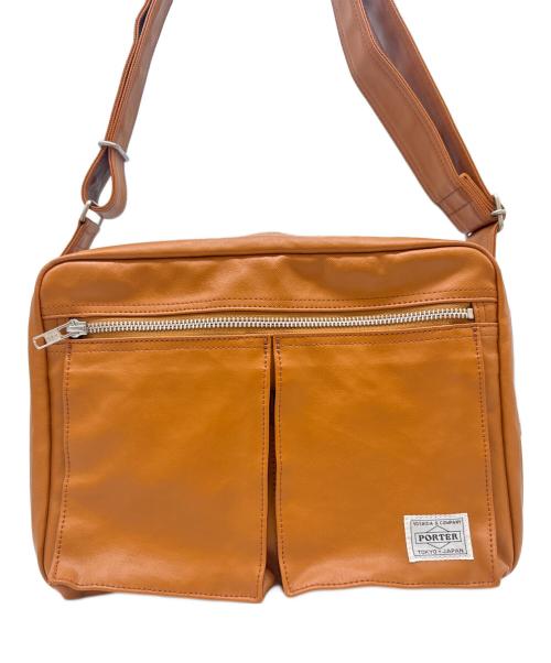 PORTER（ポーター）PORTER (ポーター) PORTER　FREE STYLE　ショルダーバッグ キャメルの古着・服飾アイテム
