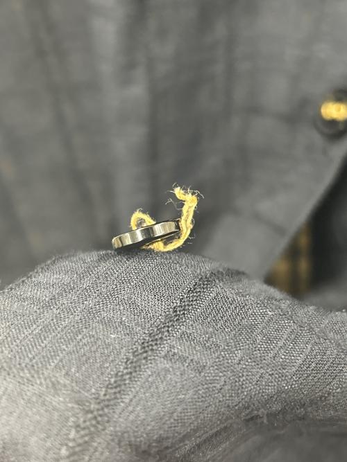BLUE LABEL CRESTBRIDGE（ブルーレーベルクレストブリッジ）BLUE LABEL CRESTBRIDGE (ブルーレーベルクレストブリッジ) BLUE LABEL CRESTBRIDGE　マイクロチェックレーシーワンピース　半袖ワンピース ネイビー サイズ:38の古着・服飾アイテム