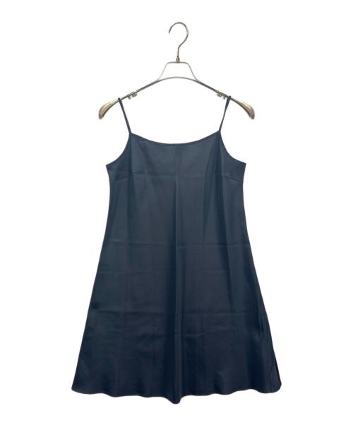 BLUE LABEL CRESTBRIDGE（ブルーレーベルクレストブリッジ）BLUE LABEL CRESTBRIDGE (ブルーレーベルクレストブリッジ) BLUE LABEL CRESTBRIDGE　マイクロチェックレーシーワンピース　半袖ワンピース ネイビー サイズ:38の古着・服飾アイテム
