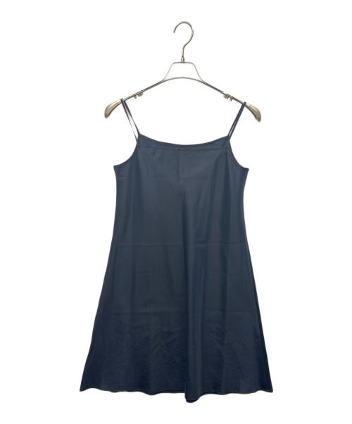 BLUE LABEL CRESTBRIDGE（ブルーレーベルクレストブリッジ）BLUE LABEL CRESTBRIDGE (ブルーレーベルクレストブリッジ) BLUE LABEL CRESTBRIDGE　マイクロチェックレーシーワンピース　半袖ワンピース ネイビー サイズ:38の古着・服飾アイテム