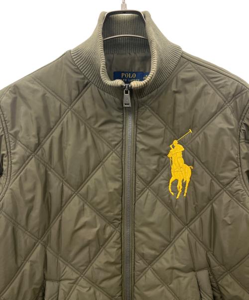 POLO RALPH LAUREN（ポロ・ラルフローレン）POLO RALPH LAUREN (ポロ・ラルフローレン) POLO RALPH LAUREN　ビッグポニーキルティングジャケット カーキ サイズ:Ｍの古着・服飾アイテム