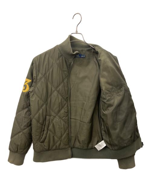 POLO RALPH LAUREN（ポロ・ラルフローレン）POLO RALPH LAUREN (ポロ・ラルフローレン) POLO RALPH LAUREN　ビッグポニーキルティングジャケット カーキ サイズ:Ｍの古着・服飾アイテム