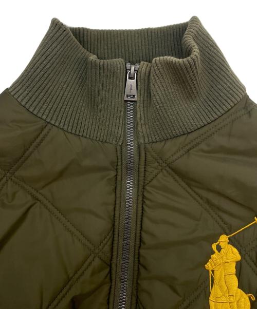 POLO RALPH LAUREN（ポロ・ラルフローレン）POLO RALPH LAUREN (ポロ・ラルフローレン) POLO RALPH LAUREN　ビッグポニーキルティングジャケット カーキ サイズ:Ｍの古着・服飾アイテム