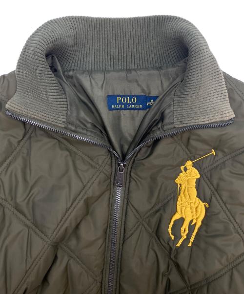 POLO RALPH LAUREN（ポロ・ラルフローレン）POLO RALPH LAUREN (ポロ・ラルフローレン) POLO RALPH LAUREN　ビッグポニーキルティングジャケット カーキ サイズ:Ｍの古着・服飾アイテム