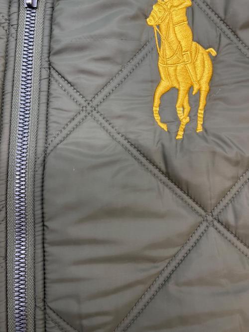 POLO RALPH LAUREN（ポロ・ラルフローレン）POLO RALPH LAUREN (ポロ・ラルフローレン) POLO RALPH LAUREN　ビッグポニーキルティングジャケット カーキ サイズ:Ｍの古着・服飾アイテム