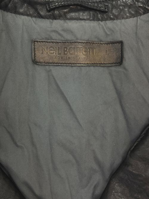 NEIL BARRETT（ニールバレット）NEIL BARRETT (ニールバレット) NEIL BARRETT　レザージャケット ブラック サイズ:Lの古着・服飾アイテム