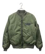 AVIREXアヴィレックス）の古着「AVIREX 　MA-1ジャケット」｜カーキ