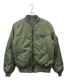 AVIREX（アヴィレックス）の古着「AVIREX 　MA-1ジャケット」｜カーキ