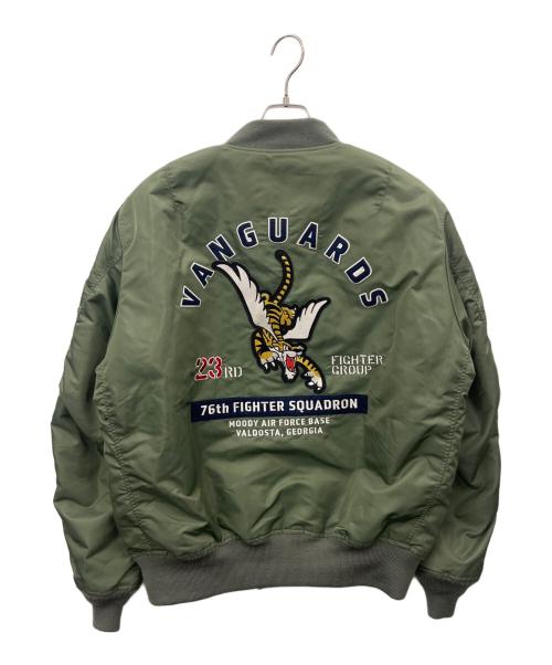AVIREX（アヴィレックス）AVIREX (アヴィレックス) AVIREX 　MA-1ジャケット カーキ サイズ:2XLの古着・服飾アイテム