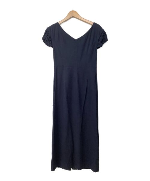 Mame Kurogouchi（マメクロゴウチ）mame kurogouchi (マメクロゴウチ) SilkCotton I‐Line Dress ネイビー サイズ:Sの古着・服飾アイテム