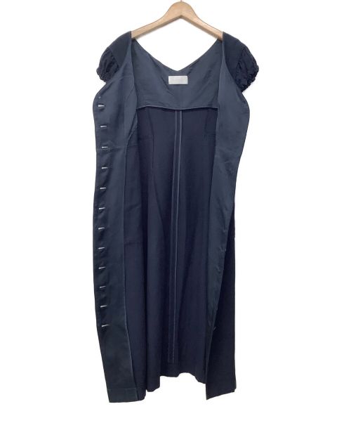 Mame Kurogouchi（マメクロゴウチ）mame kurogouchi (マメクロゴウチ) SilkCotton I‐Line Dress ネイビー サイズ:Sの古着・服飾アイテム