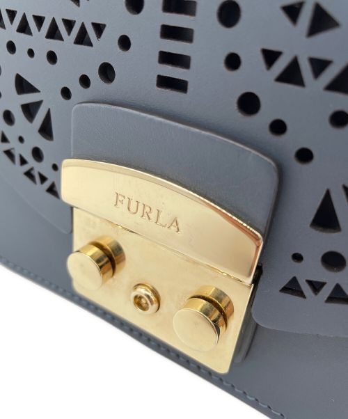 FURLA（フルラ）FURLA (フルラ) ショルダーバッグ ブルーの古着・服飾アイテム
