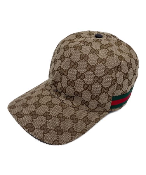 GUCCI（グッチ）GUCCI (グッチ) オリジナルGGキャンバス ベースボールキャップ サイズ:L 未使用品の古着・服飾アイテム
