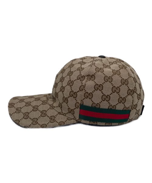GUCCI（グッチ）GUCCI (グッチ) オリジナルGGキャンバス ベースボールキャップ サイズ:L 未使用品の古着・服飾アイテム
