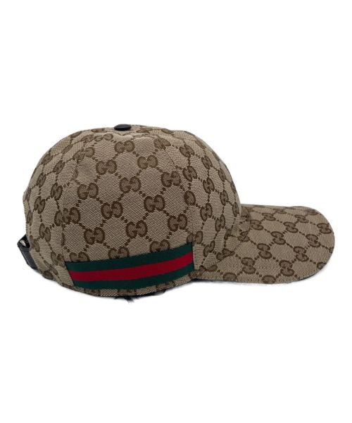 GUCCI（グッチ）GUCCI (グッチ) オリジナルGGキャンバス ベースボールキャップ サイズ:L 未使用品の古着・服飾アイテム