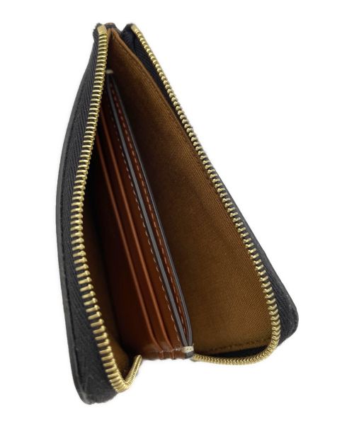 CELINE（セリーヌ）CELINE (セリーヌ) コンパクトウォレット ブラック×ブラウンの古着・服飾アイテム