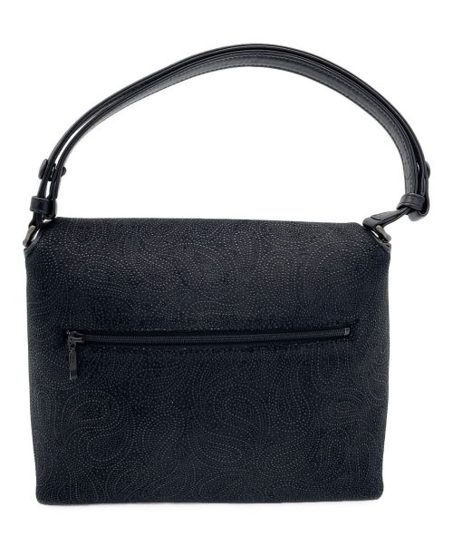 印傳屋（インデンヤ）印傳屋 (インデンヤ) ハンドバッグ ブラックの古着・服飾アイテム