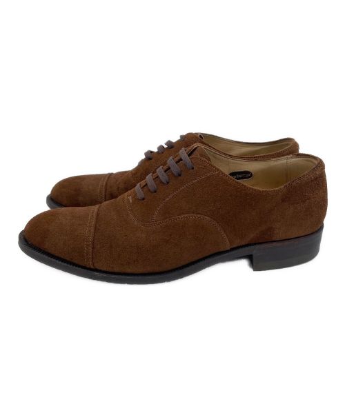 Burberry's（バーバリーズ）Burberry's (バーバリーズ) ストレートチップシューズ ブラウン サイズ:25EEの古着・服飾アイテム