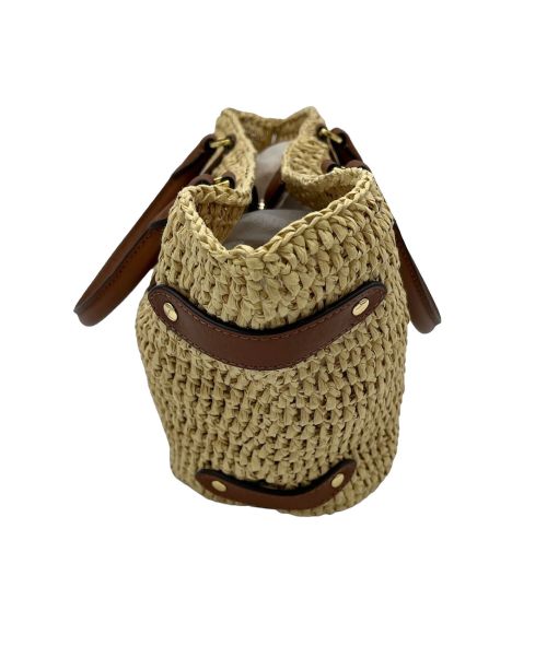 RALPH LAUREN（ラルフローレン）RALPH LAUREN (ラルフローレン) 2WAYカゴショルダーバッグ ベージュの古着・服飾アイテム