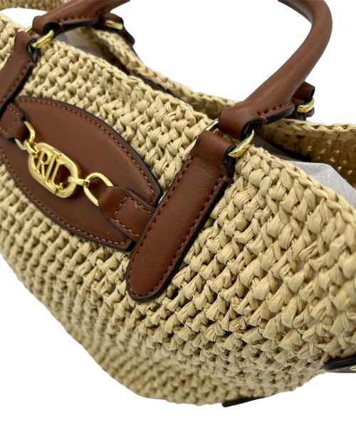 RALPH LAUREN（ラルフローレン）RALPH LAUREN (ラルフローレン) 2WAYカゴショルダーバッグ ベージュの古着・服飾アイテム