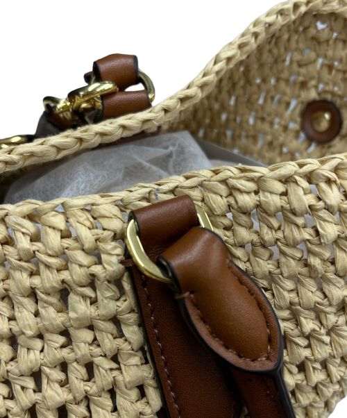 RALPH LAUREN（ラルフローレン）RALPH LAUREN (ラルフローレン) 2WAYカゴショルダーバッグ ベージュの古着・服飾アイテム