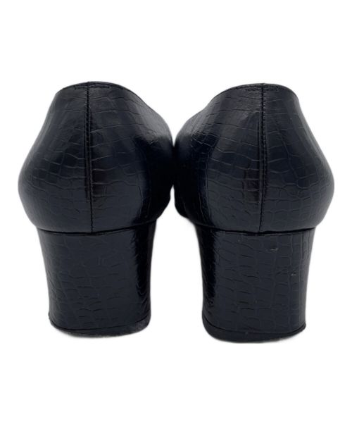 Salvatore Ferragamo（サルヴァトーレ フェラガモ）Salvatore Ferragamo (サルヴァトーレ フェラガモ) ヒールパンプス ブラック サイズ:51/2の古着・服飾アイテム