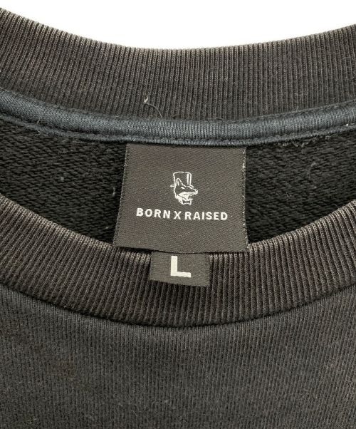 BORN X RAISED（ボーン レイズド）BORN X RAISED (ボーン レイズド) スウェット ブラック サイズ:Lの古着・服飾アイテム