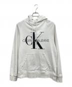 Calvin Kleinカルバンクライン）の古着「ロゴパーカー」｜ホワイト