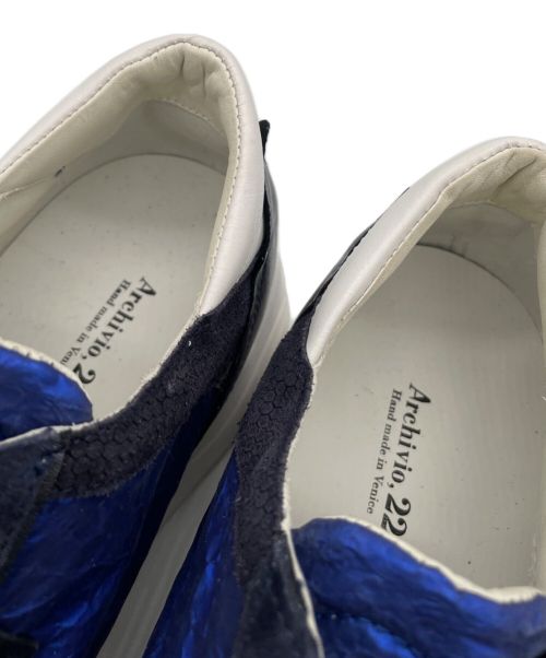 archivio.22（アルチビオ22）archivio.22 (アルチビオ22) ローカットスニーカー ネイビー サイズ:SIZE42の古着・服飾アイテム
