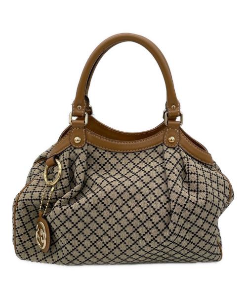 GUCCI（グッチ）GUCCI (グッチ) ハンドバッグ ブラウンの古着・服飾アイテム