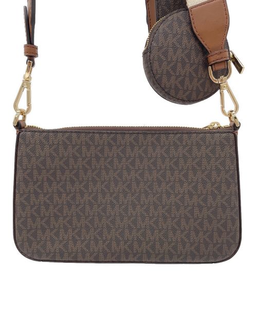 MICHAEL KORS（マイケル・コース）MICHAEL KORS (マイケルコース) ショルダーバッグ ブラウンの古着・服飾アイテム