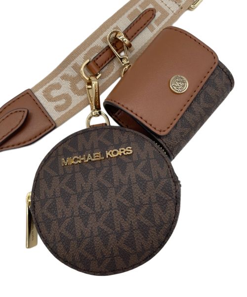MICHAEL KORS（マイケル・コース）MICHAEL KORS (マイケルコース) ショルダーバッグ ブラウンの古着・服飾アイテム