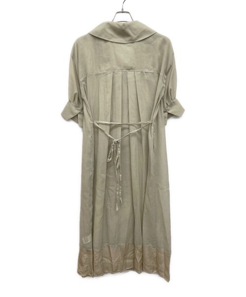 MURUA（ムルーア）MURUA (ムルーア) シアーオーバートレンチ ベージュ サイズ:Fの古着・服飾アイテム