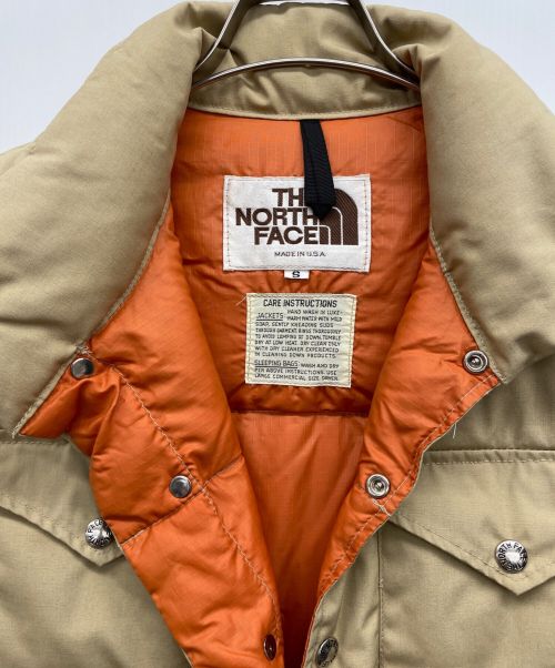 THE NORTH FACE（ザ ノース フェイス）THE NORTH FACE (ザ ノース フェイス) ダウンベスト ブラウン サイズ:Sの古着・服飾アイテム