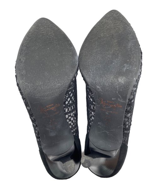 GINZA kanematsu（ギンザ カネマツ）GINZA Kanematsu (ギンザ カネマツ) レースパンプス ブラック サイズ:23　1/2の古着・服飾アイテム