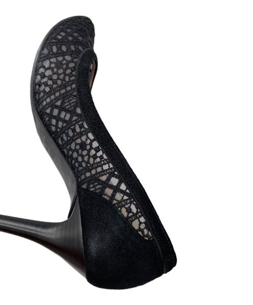 GINZA kanematsu（ギンザ カネマツ）GINZA Kanematsu (ギンザ カネマツ) レースパンプス ブラック サイズ:23　1/2の古着・服飾アイテム