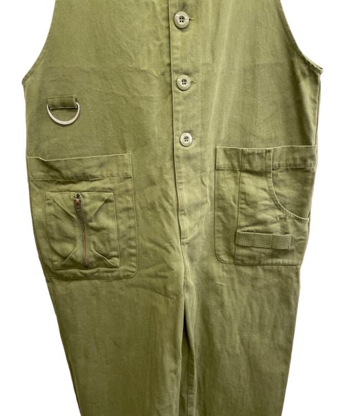 73R（セブンスリーアール）73R (セブンスリーアール) オーバーオール オリーブ サイズ:XLの古着・服飾アイテム